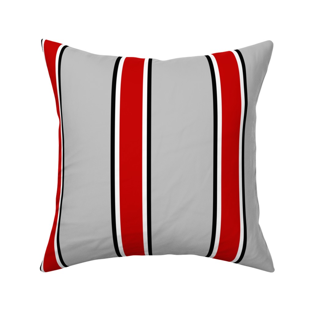 Ohio State Stripe On Catalan By Miss Motley Roostery Home Decor