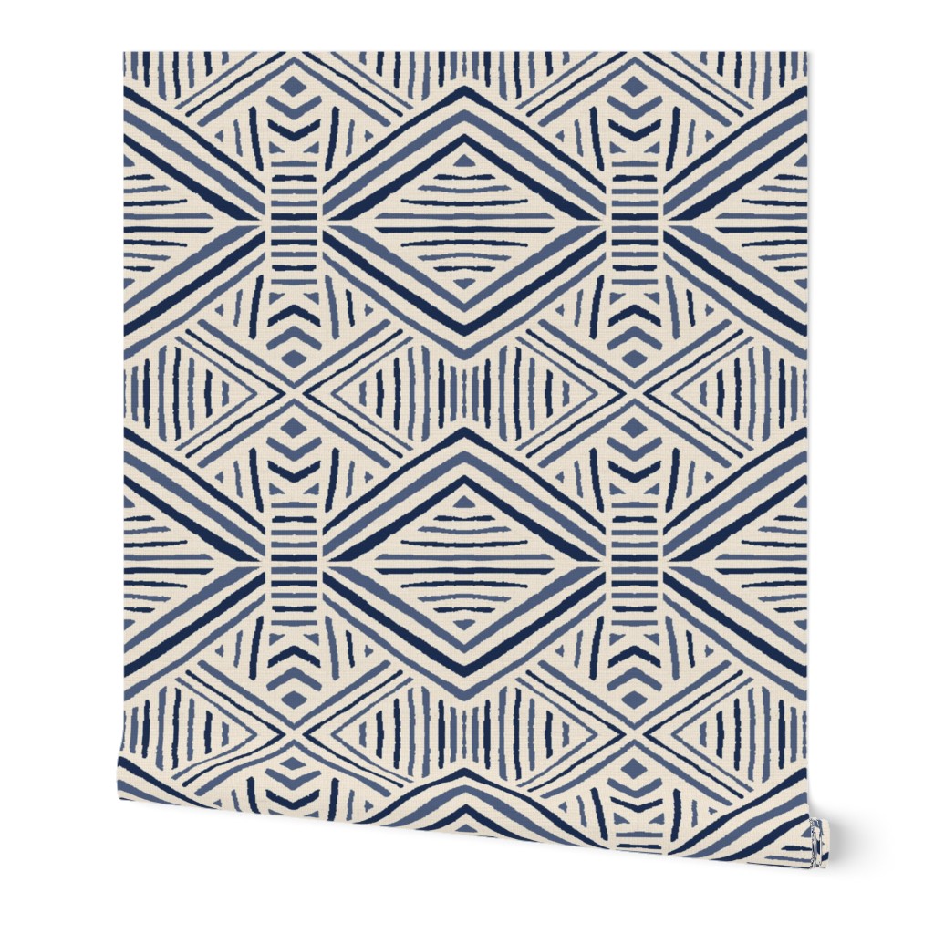 Tribal Geometric Navy