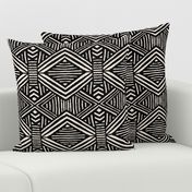 Tribal Geometric BW