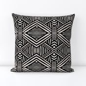 Tribal Geometric BW