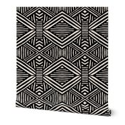 Tribal Geometric BW