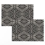 Tribal Geometric BW