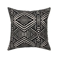 Tribal Geometric BW