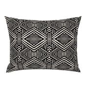 Tribal Geometric BW