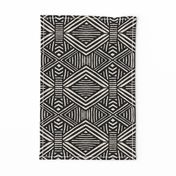 Tribal Geometric BW