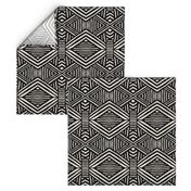 Tribal Geometric BW