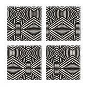 Tribal Geometric BW