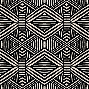 tribal black and white pattern