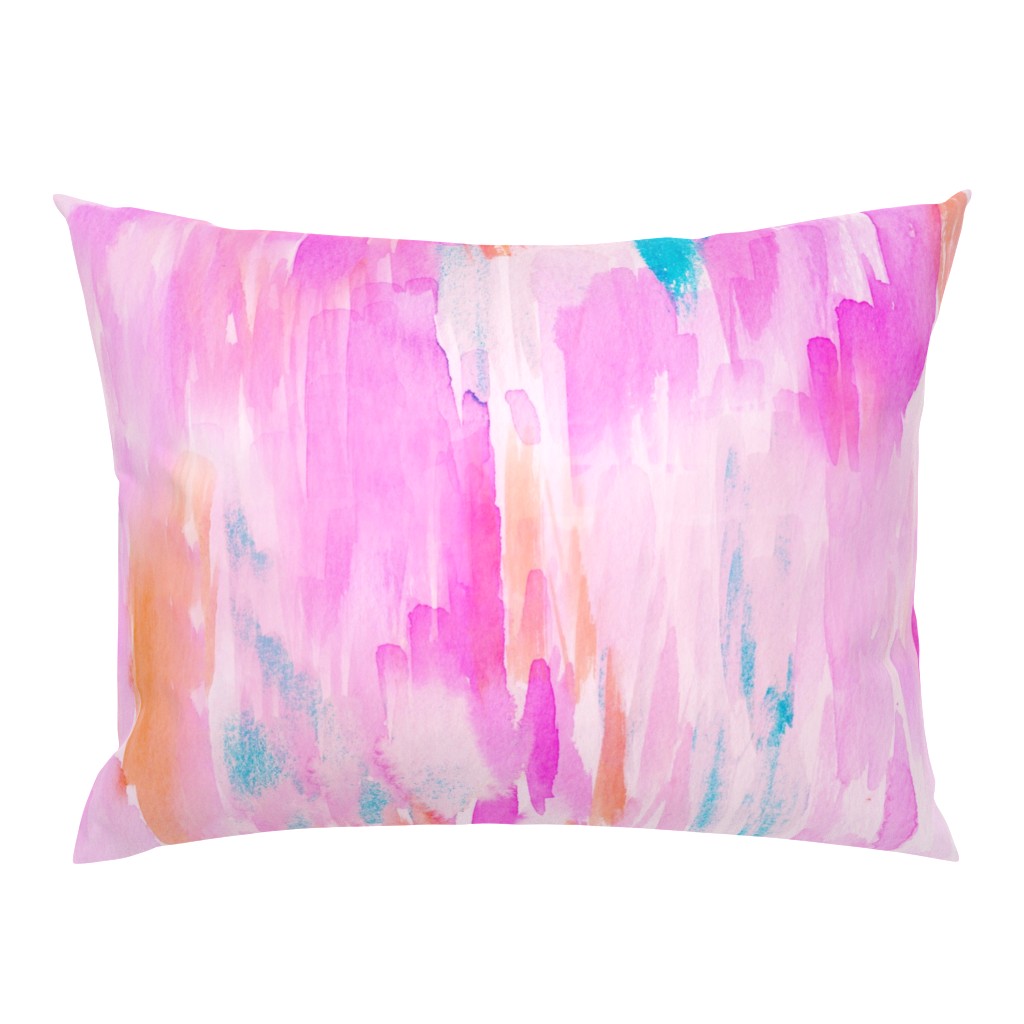 Hot Pink Watercolor Ikat