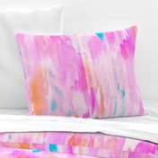 Hot Pink Watercolor Ikat