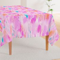 Hot Pink Watercolor Ikat