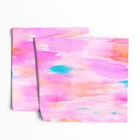 Hot Pink Watercolor Ikat