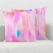 Hot Pink Watercolor Ikat