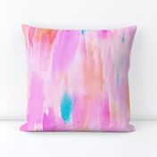 Hot Pink Watercolor Ikat