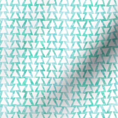 Geometric Green Teal Triangles