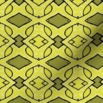 Light Green and Dark Green Abstract Weave