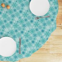 Snowflakes Christmas Blue Mint