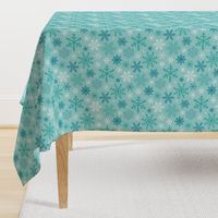 Snowflakes Christmas Blue Mint