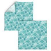 Snowflakes Christmas Blue Mint