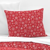 Snowflakes Christmas Holiday Red