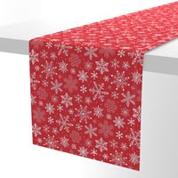 Snowflakes Christmas Holiday Red