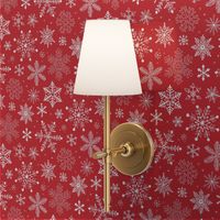 Snowflakes Christmas Holiday Red