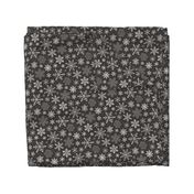 Snowflakes Christmas Winter Black&White