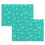 Snowflakes Christmas Holiday Mint