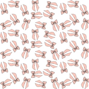 medium - pink bows on white