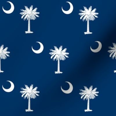 South Carolina flag with 2" trees