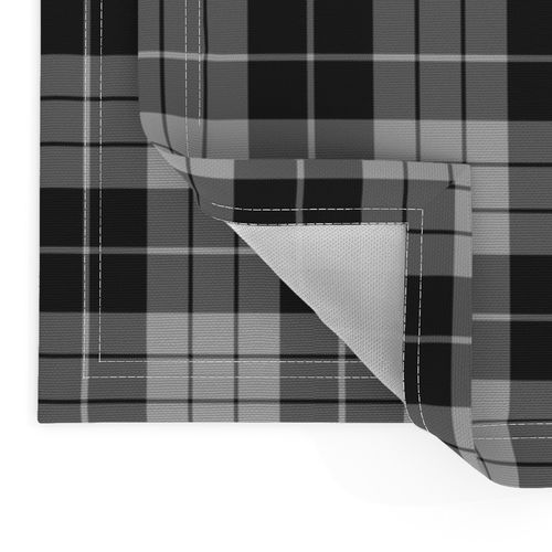 MacLeod 1906 black and grey / MacLeod mourning tartan, 4"