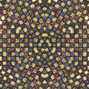  Medieval Kaleidoscope 2 - Golden Squares