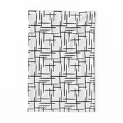 Abstract geometric black and white checkered stripe trend pattern grid