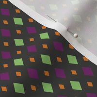 Halloween Retro Colors in Diamond Shape Pattern