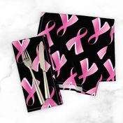 Breast Cancer Pink Ribbon on Black background