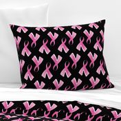 Breast Cancer Pink Ribbon on Black background