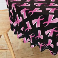 Breast Cancer Pink Ribbon on Black background