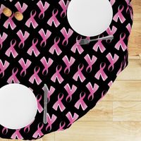 Breast Cancer Pink Ribbon on Black background