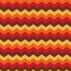 Chevron Thanksgiving Orange Gold Brown