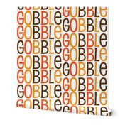 Gobble Gobble Gobble Funny Thanksgiving Turkey Pattern