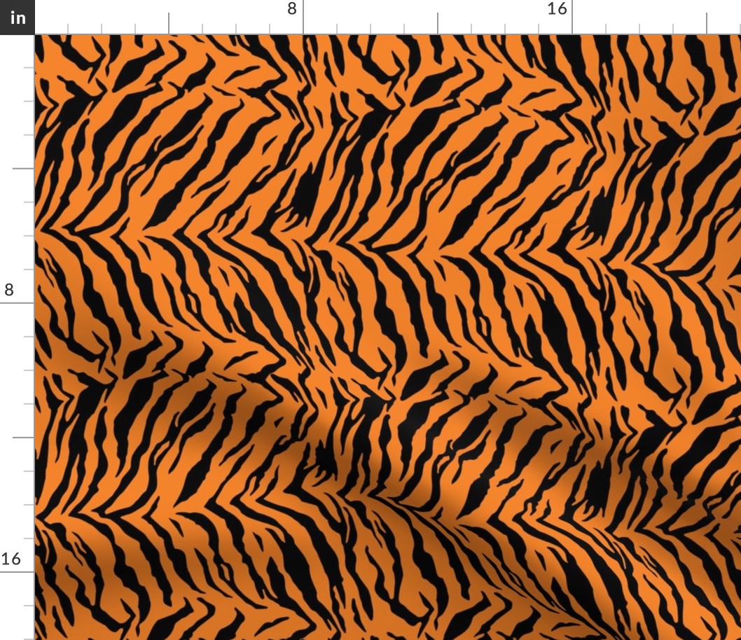 Tiger Halloween Costume Pattern Orange and Black