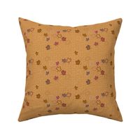 Yorkie Autumn Leaves Falling Matching Fabric