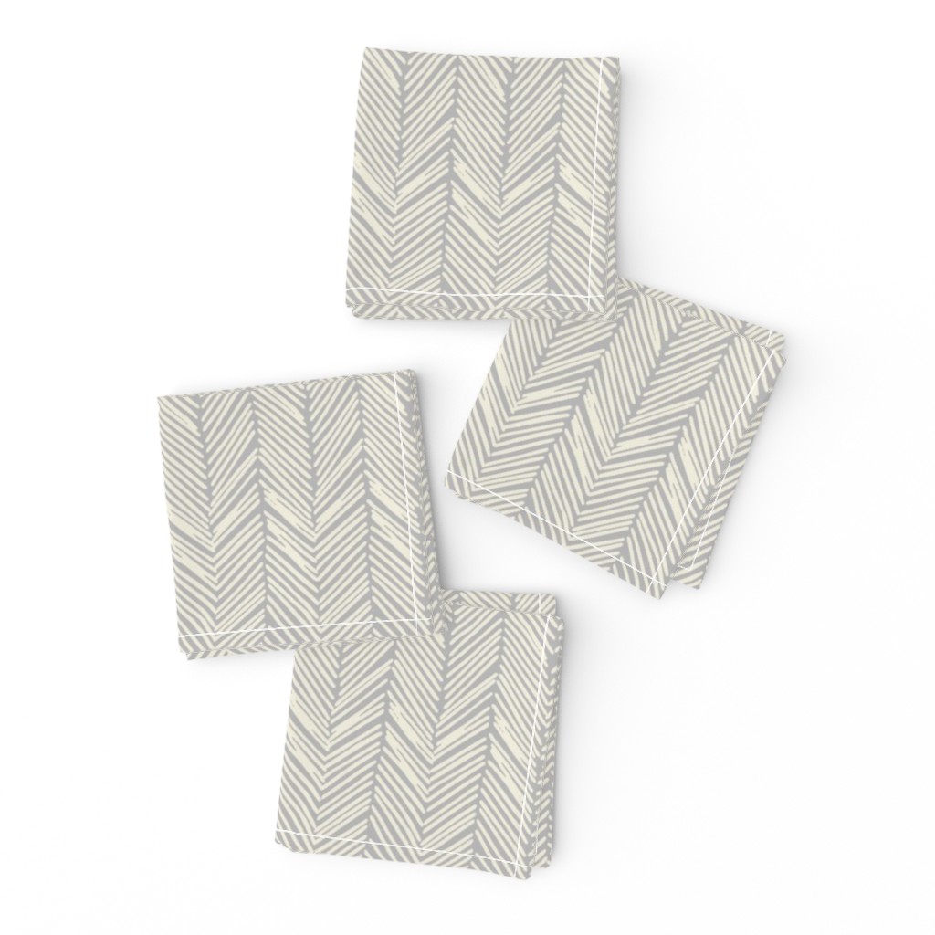 Freeform Arrows in cream on gray