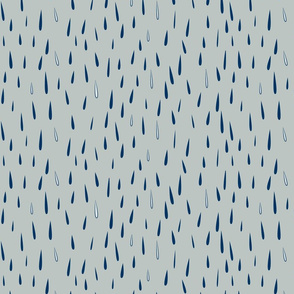 rain rain (blue and blue)