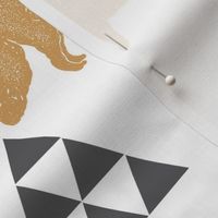 Geometric Fox in Gold