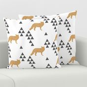 Geometric Fox in Gold