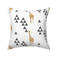 Geometric Giraffe in Gold