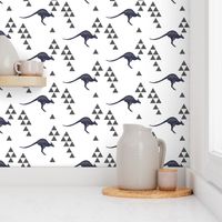 Geometric Kangaroo in Navy