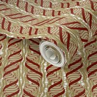 Life_Spirals  ,_Gold__Red_and_beige