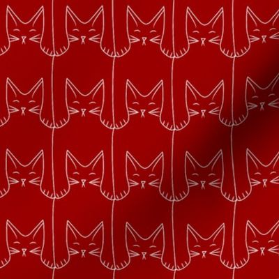kitties (red background)